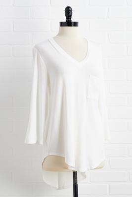 casual scoop neck top