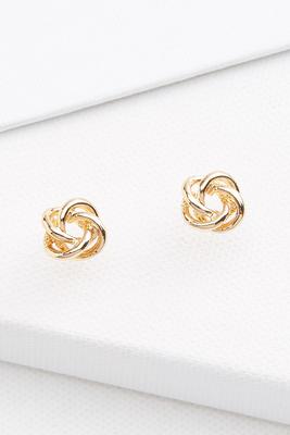 knotted stud earrings