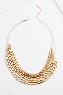 layered golden goddess necklace