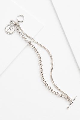coin charm chain bracelet