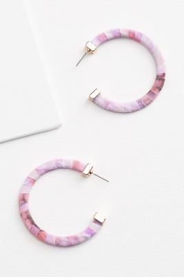 fabric wrapped hoop earrings