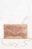  Metallic Mesh Envelope Crossbody