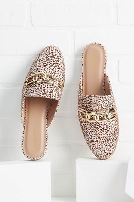 leopard chain flats