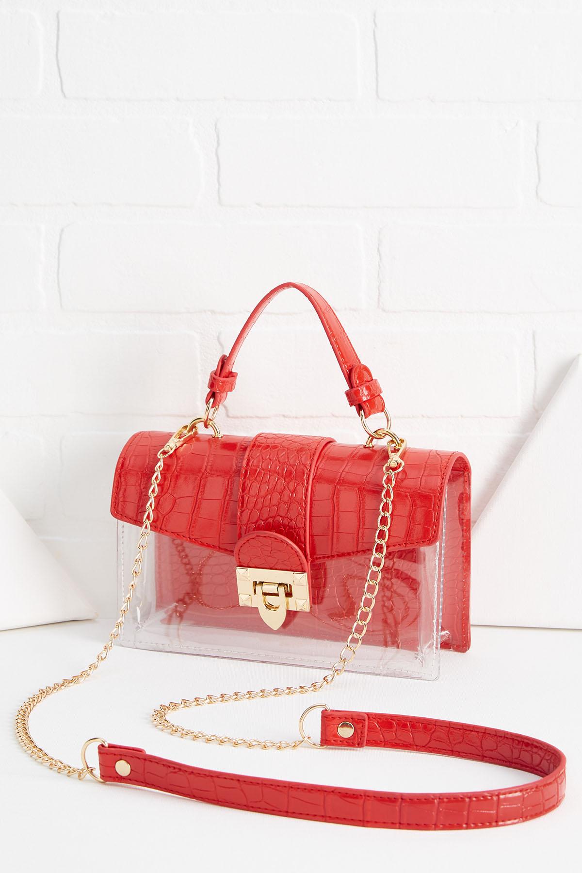 Versona colored clear crossbody bag