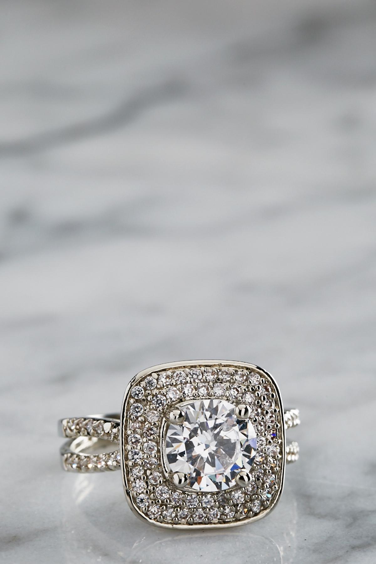 Pave Engagement Ring