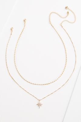 delicate star layered necklace