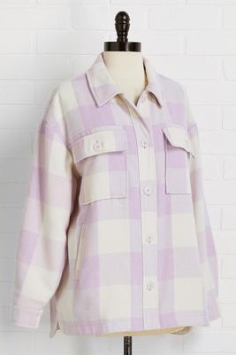 punch of purple shacket