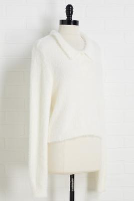 fresh fallen snow sweater
