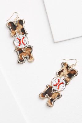 baseball mom earrings