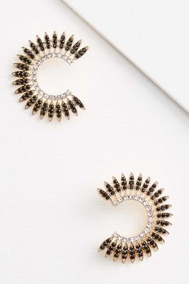 black rhinestone earrings
