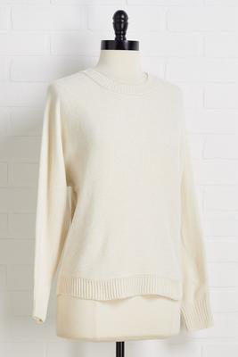 snow cream sweater