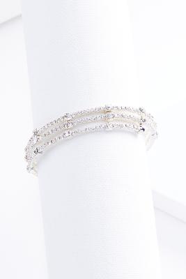rhinestone coil bracelet
