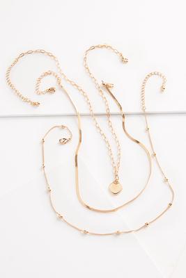 lovely trio layered necklace