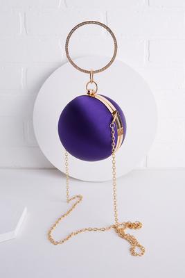 satin ring handle bag