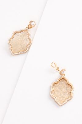 filigree pearl clip-on earrings