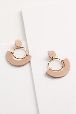 round neutral earrings