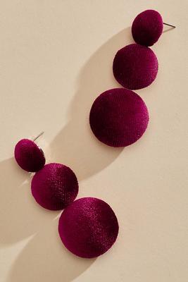 velvet tiered earrings