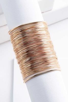 coiled wide cuff bracelet