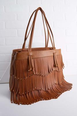 tiered fringe tote