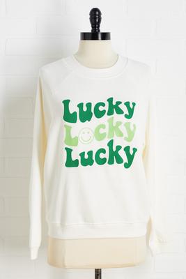 lucky three sweatshirt