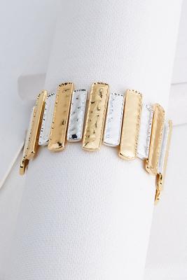 two tone ripped bracelet 