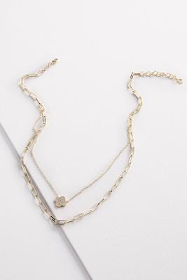 18k gold clover necklace
