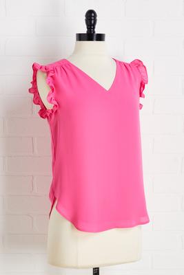 ruffle sleeve top