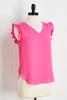  Ruffle Sleeve Top