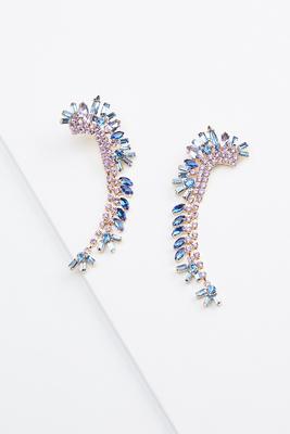 linear glass earrings