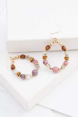 mixed beaded earrings