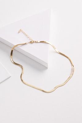 short herringbone necklace