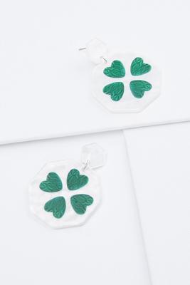 four leaf clover earrings