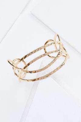 gold hammered cuff bracelet
