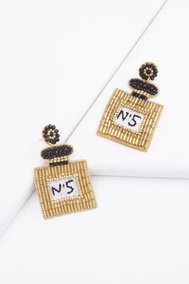 beaded perfume earrings