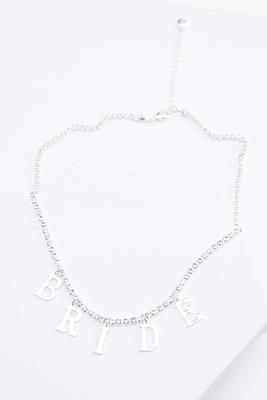 rhinestone bride necklace