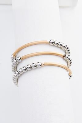 beaded bar bracelet set