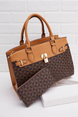 colorblocked tote set
