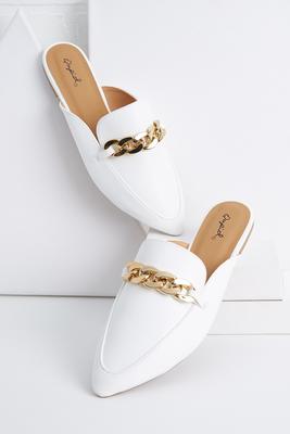 chain detail mules