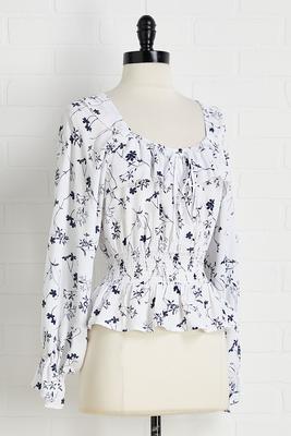 breezy blooms top