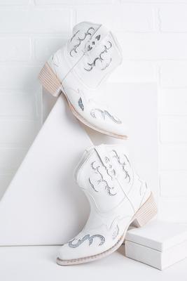 glitter inset cowboy boots