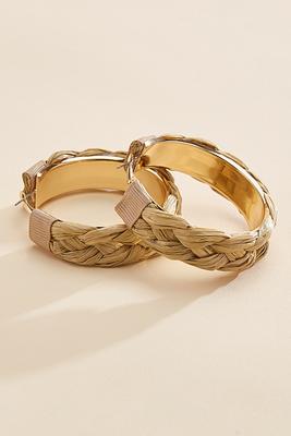 braided hoop earrings