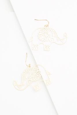 delicate elephant earrings