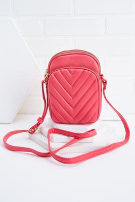pink quilted crossbody 