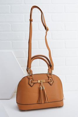 tassel dome satchel