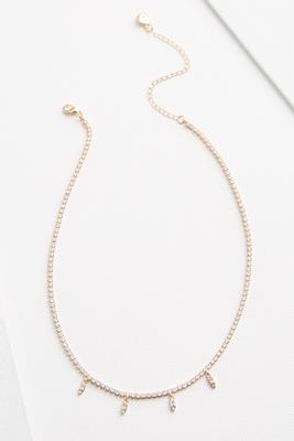 rhinestone pendant necklace