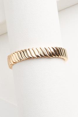 gold ripple bracelet