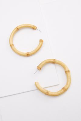 bamboo hoop earrings