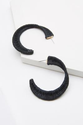 threaded hoop earrings