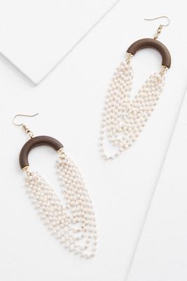 beaded tassel earrings