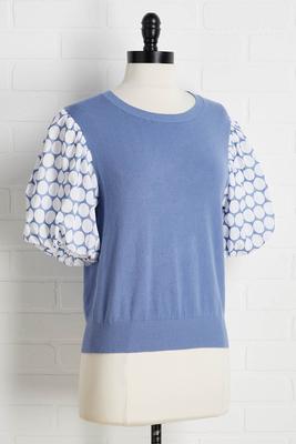 polka dot party sweater